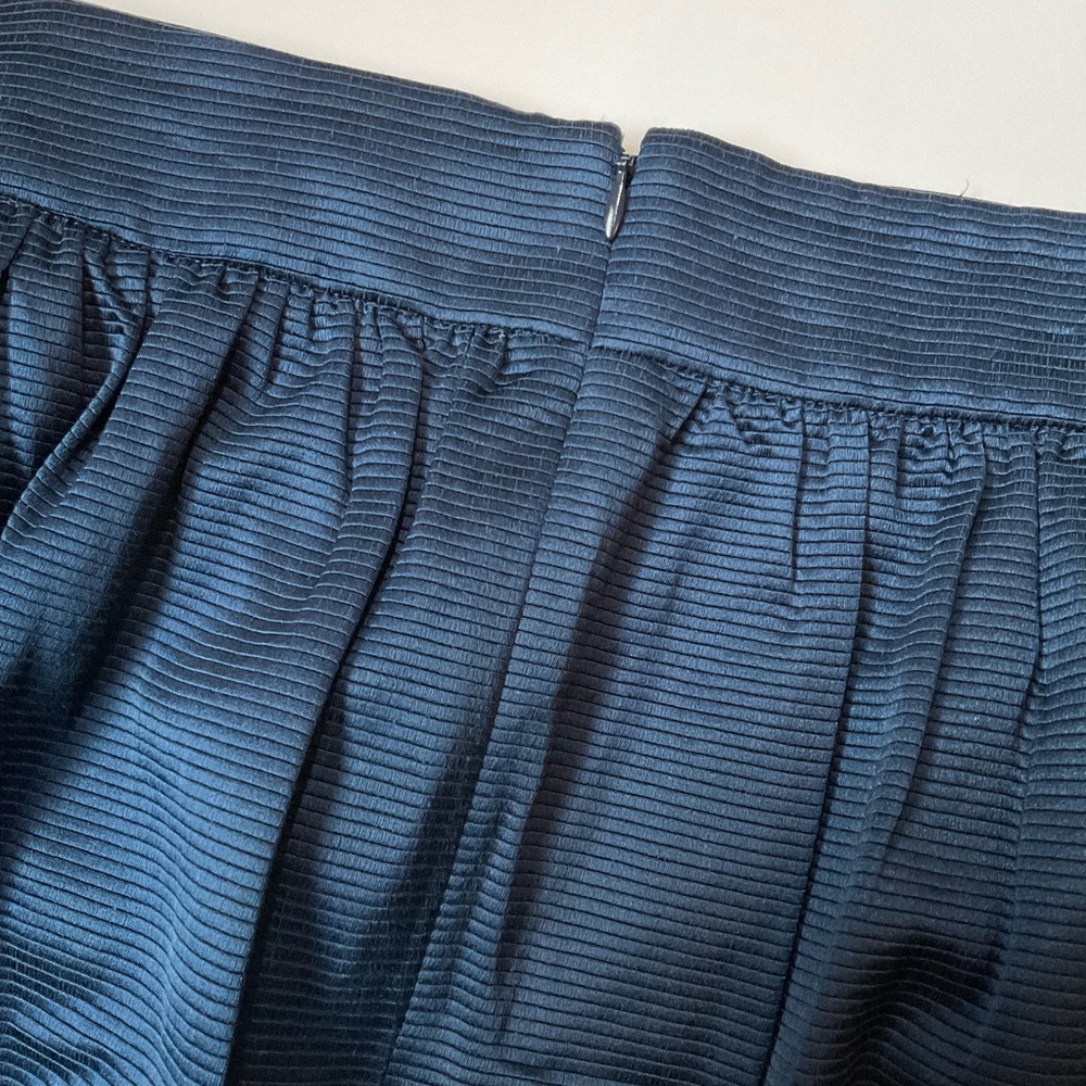 Banana Republic Navy Blue Pleated A-Line Mini Skirt - Picture 4 of 6